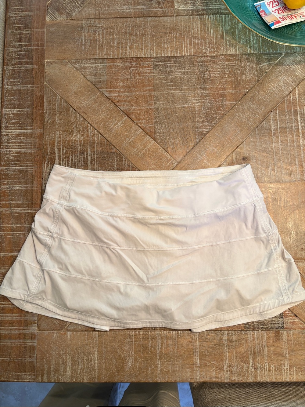 lululemon athletica pace rival White Athletic Skort